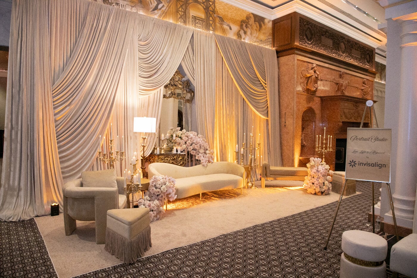 A Landmark Palace Dressed For A Diwali Ball.